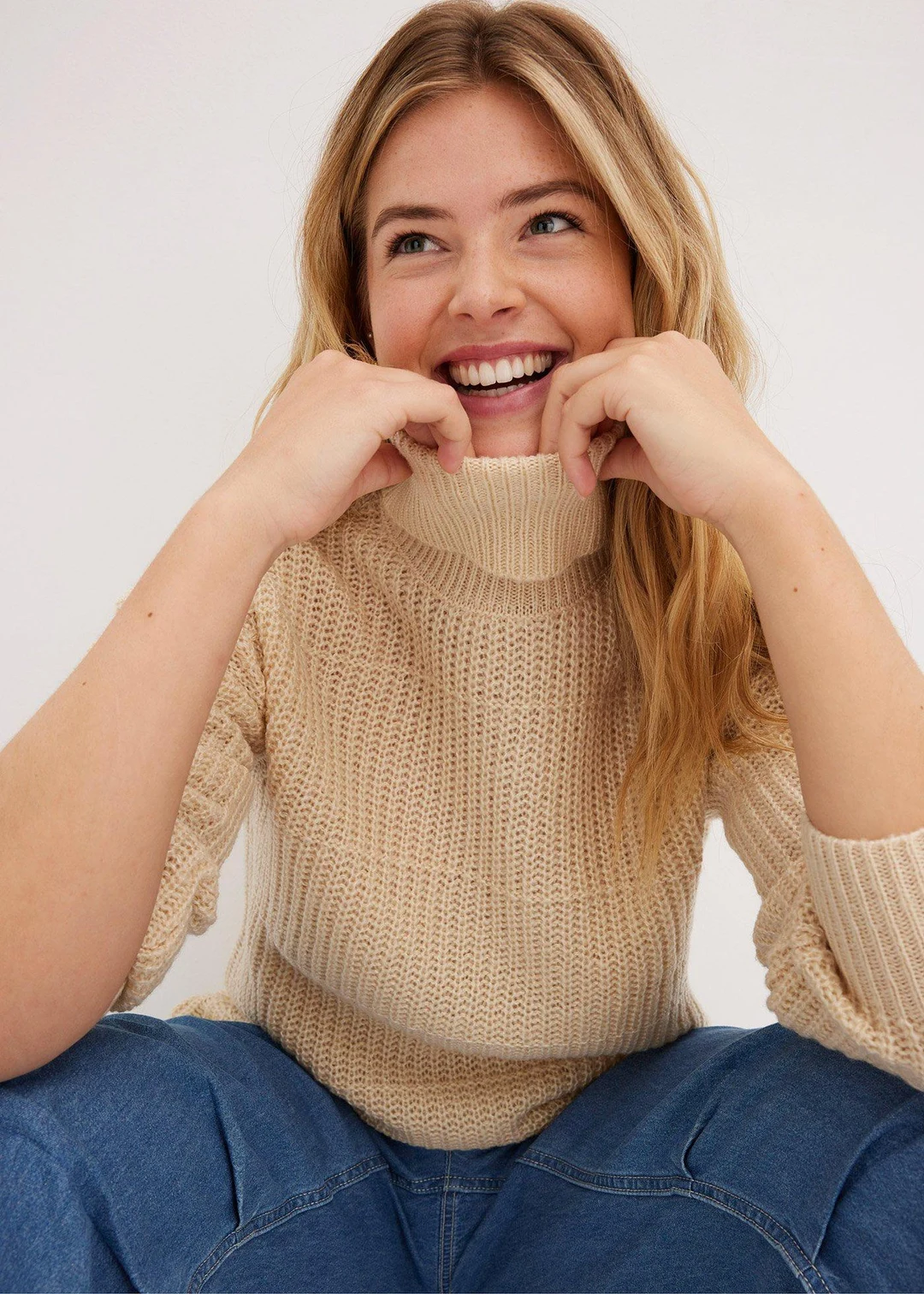 Pull en maille à col roulé - 3