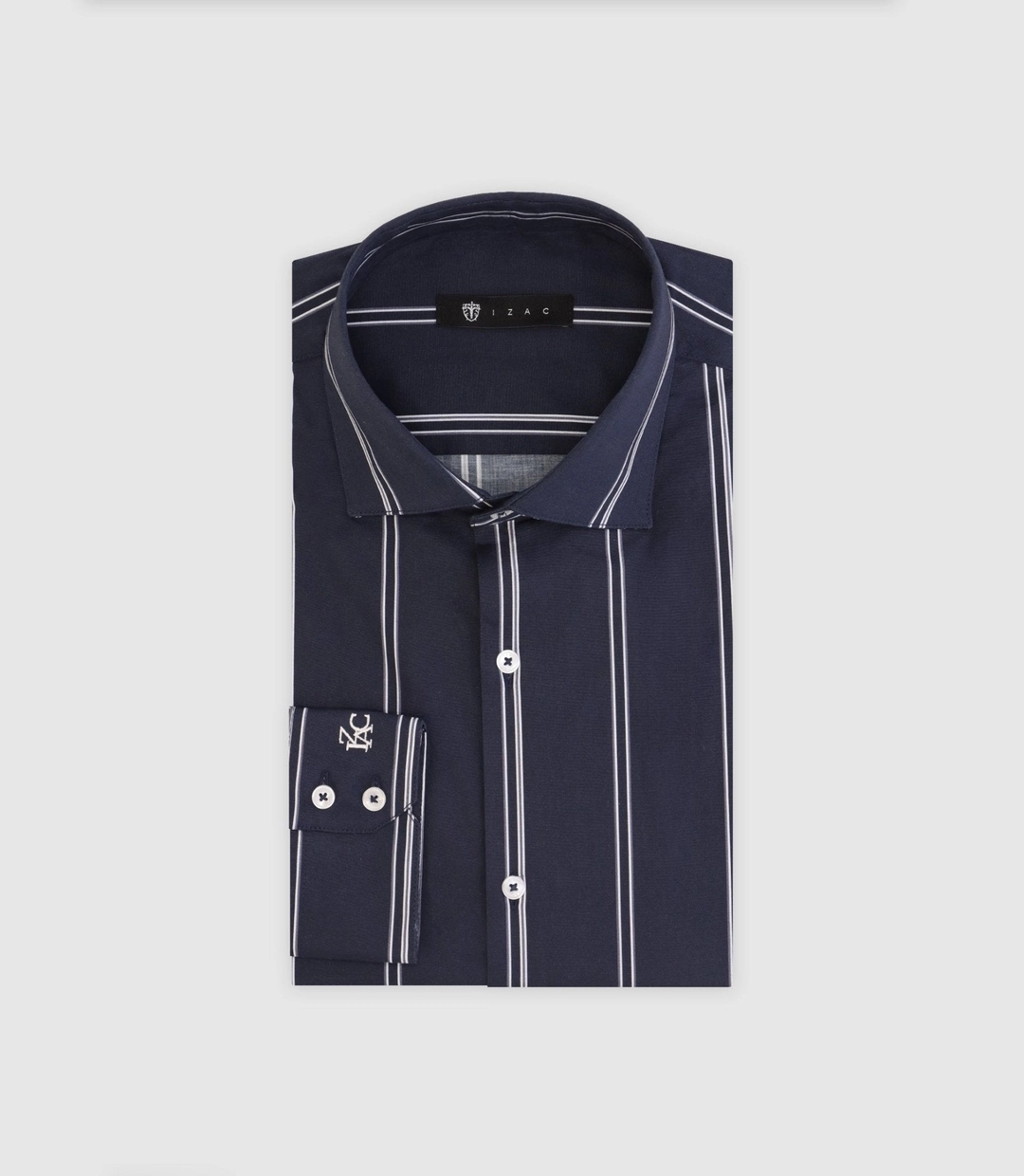 IZAC - Chemise avec rayures bleue