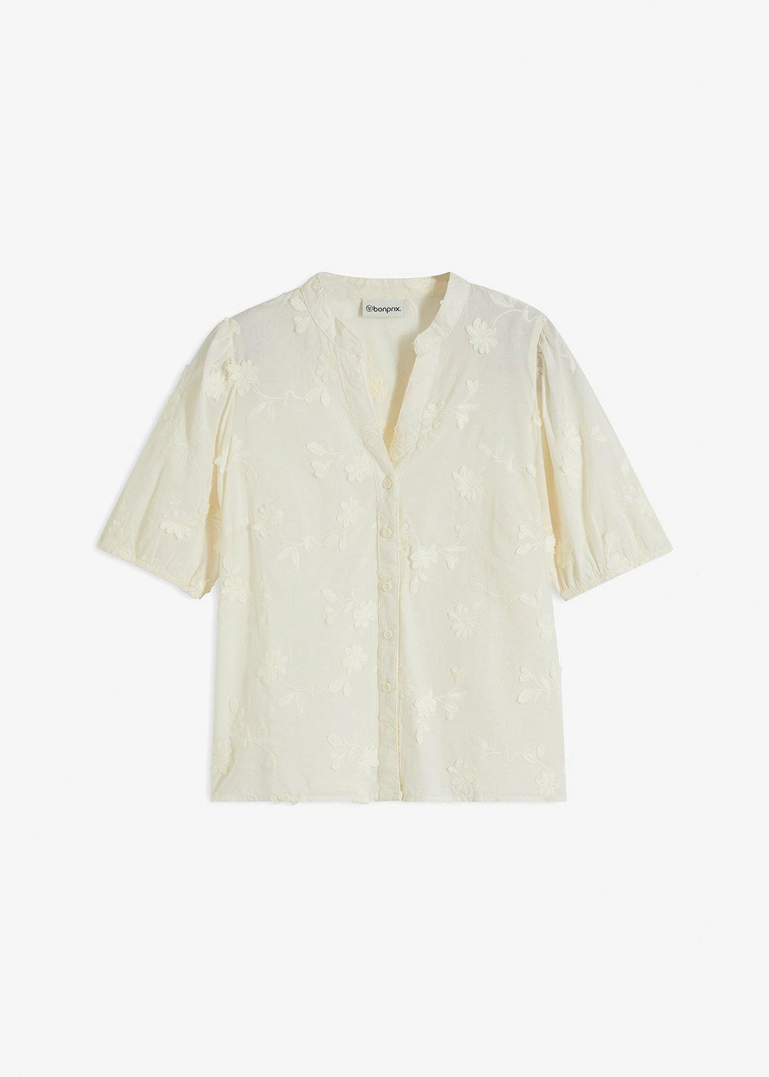 Chemisier manches courtes, 100% coton