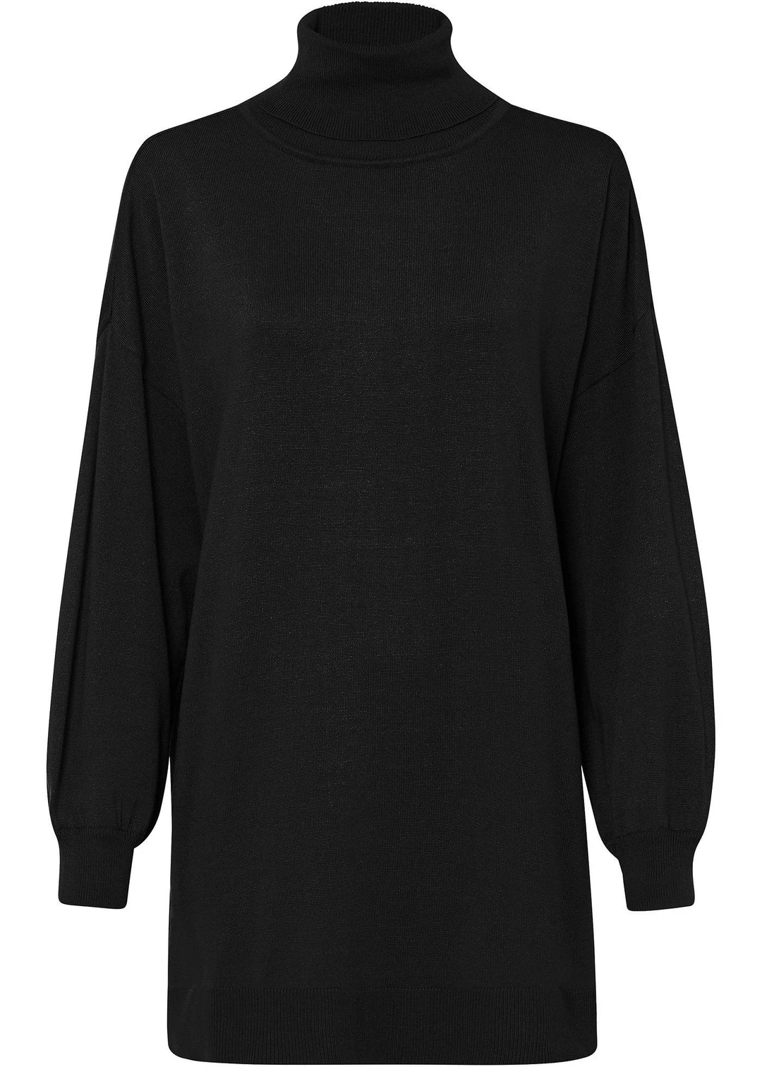 Pull à col roulé en viscose mélangée