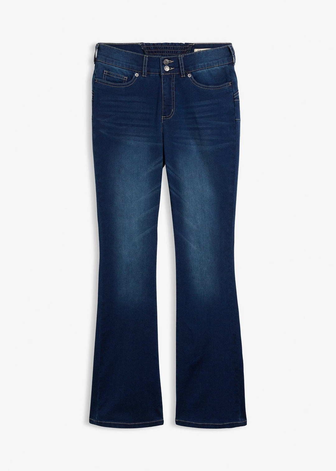 Jean bootcut taille mi-haute, sculptant