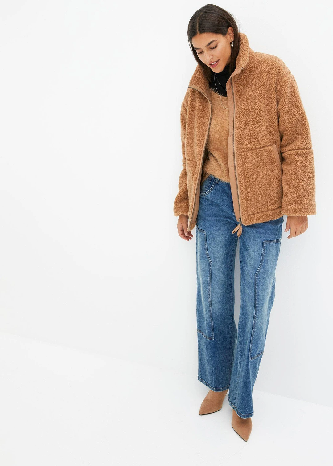 Veste en sherpa doublée - 2