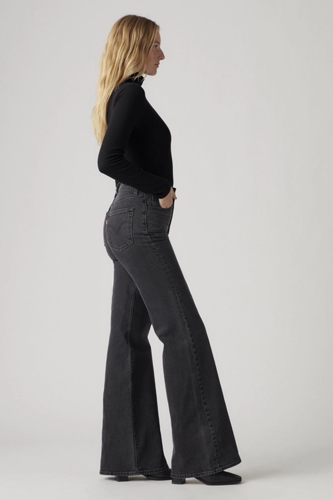 Levi's Jean Ribcage Patte D'eph - Femme - Bleu / Next Saturday No Crease - 34X32 - 2