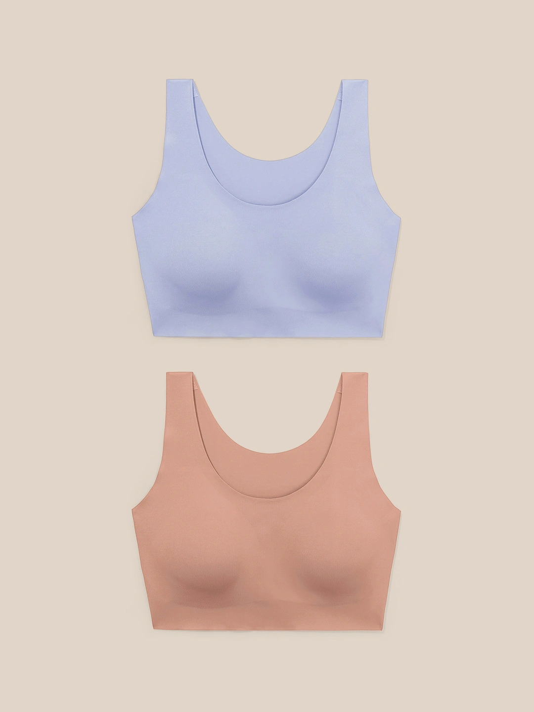 LILYSILK Brassiere En Soie Abricot Clair Pas De Boucles Arrière Inconfortables Taille Unique Convenant À La Plupart Léger Et Doux taille unique