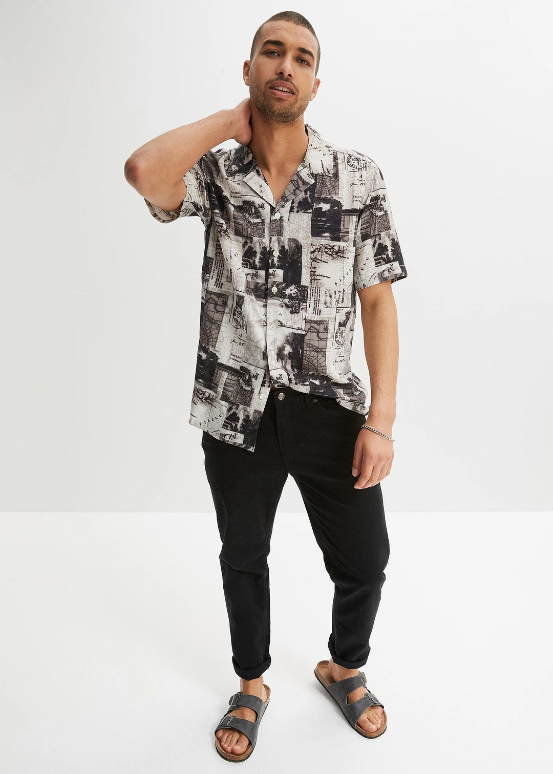 Chemise manches courtes en viscose