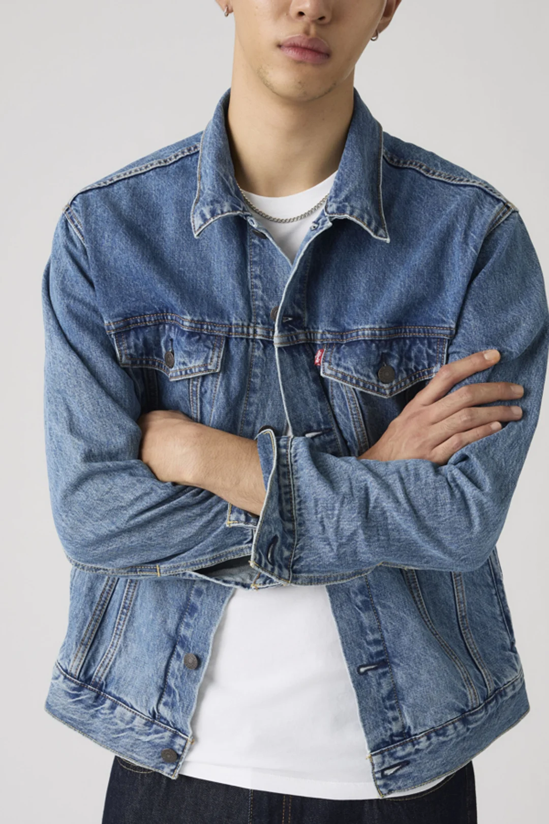 Levi's Veste Trucker Relaxed Type III - Homme - Blanc / Moonstruck - 2XL - 2