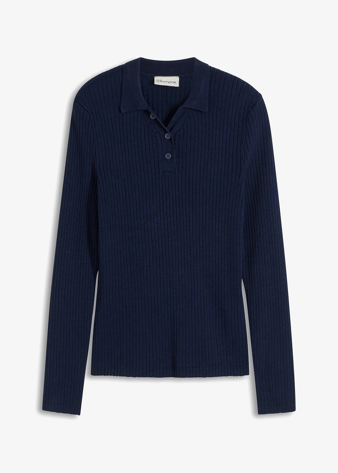 Polo en fine maille à boutons