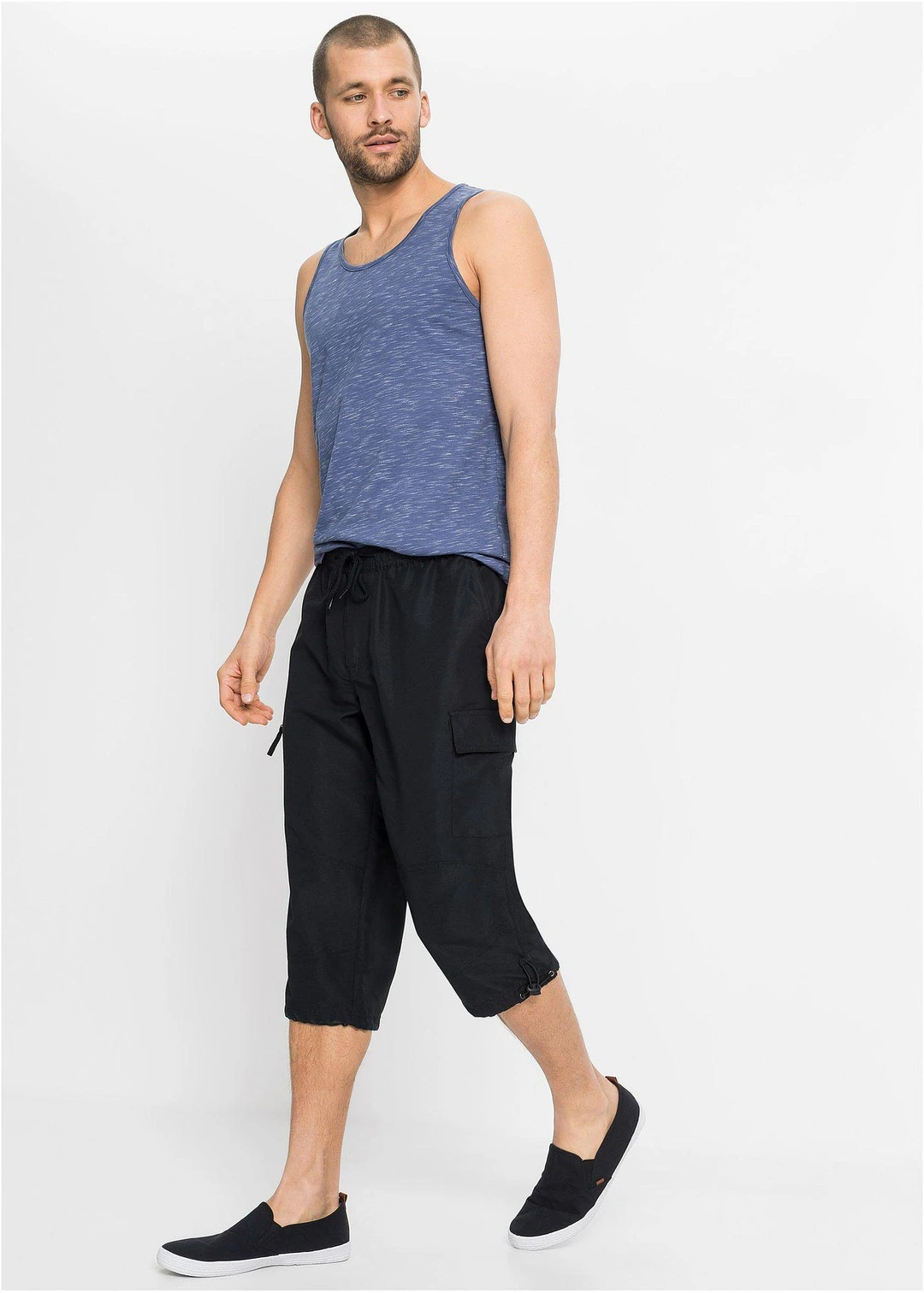 Pantalon 3/4 en microfibre, regular - 2