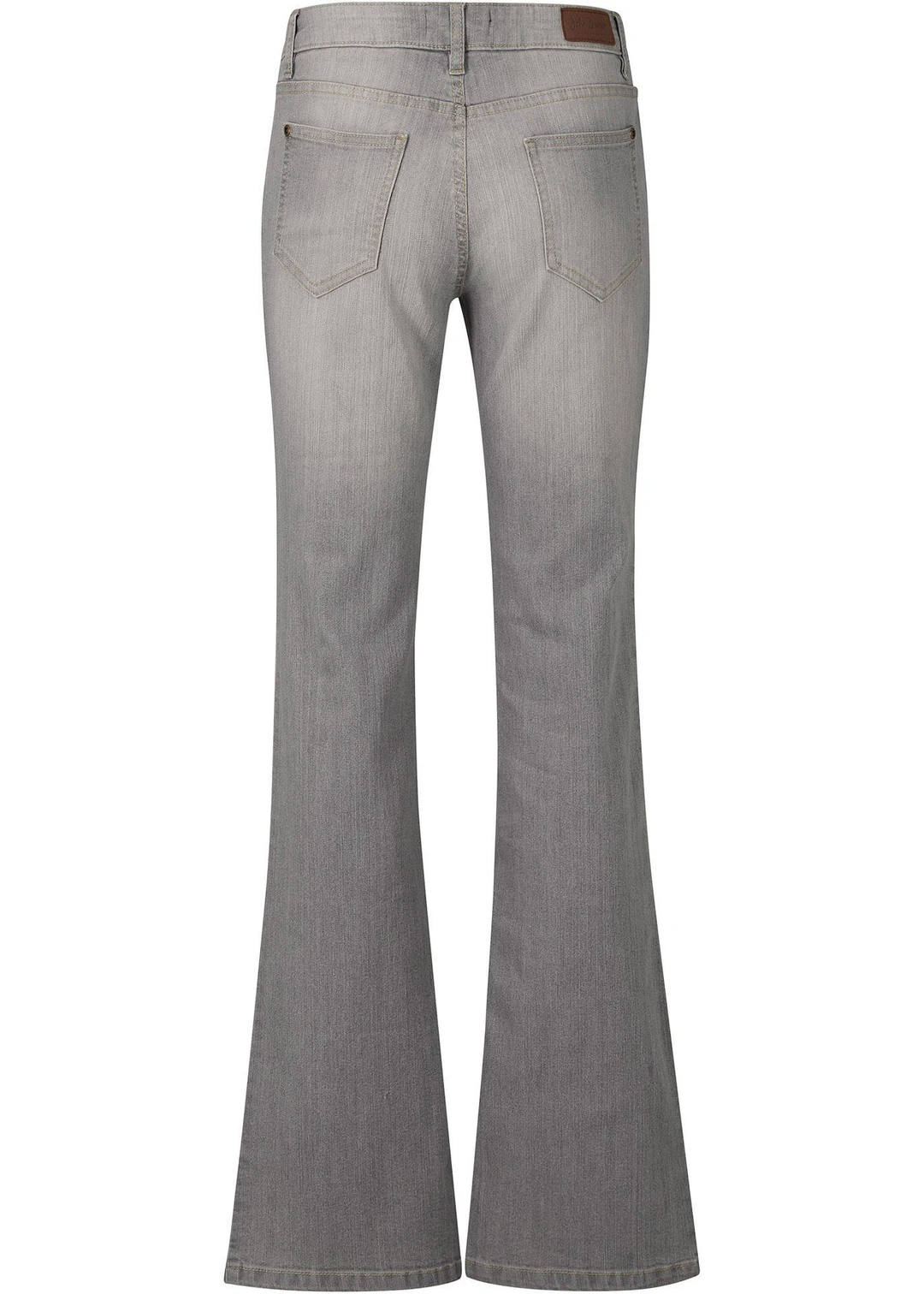 Jean bootcut taille mi-haute, extensible et confortable