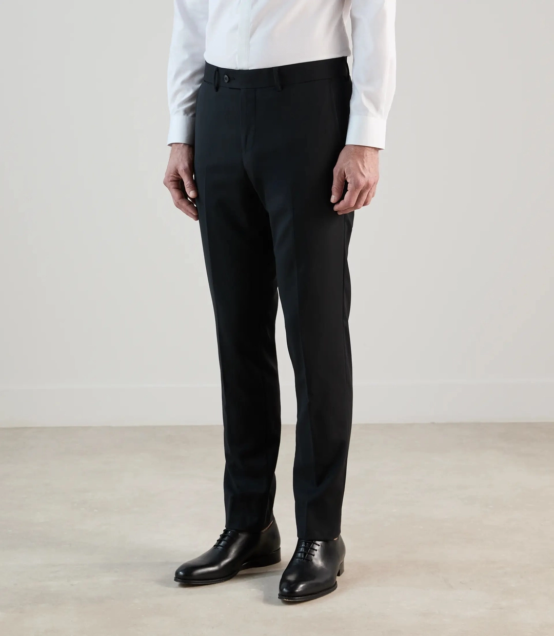 IZAC - Pantalon ville 100% laine noir