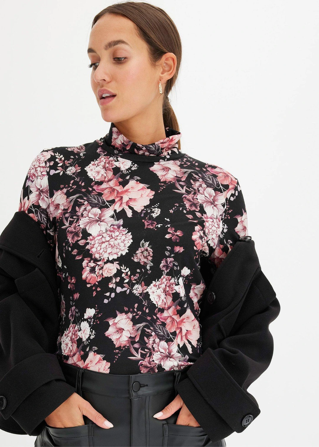 T-shirt manches longues en viscose douce et extensible - 3