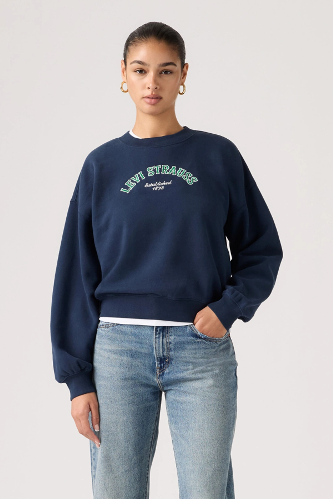 Levi's Sweat Shirt Col Rond Graphique Vintage - Femme - Rose / Coral Blush - XS - 2