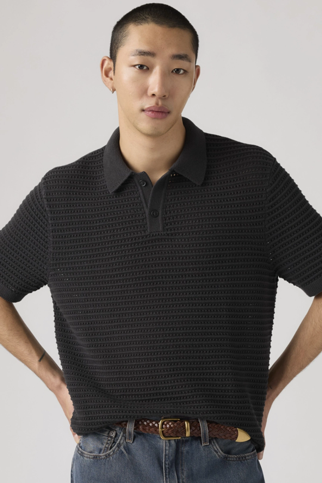Levi's Pull Polo Laguna - Homme - Noir / Dark Phantom - XL