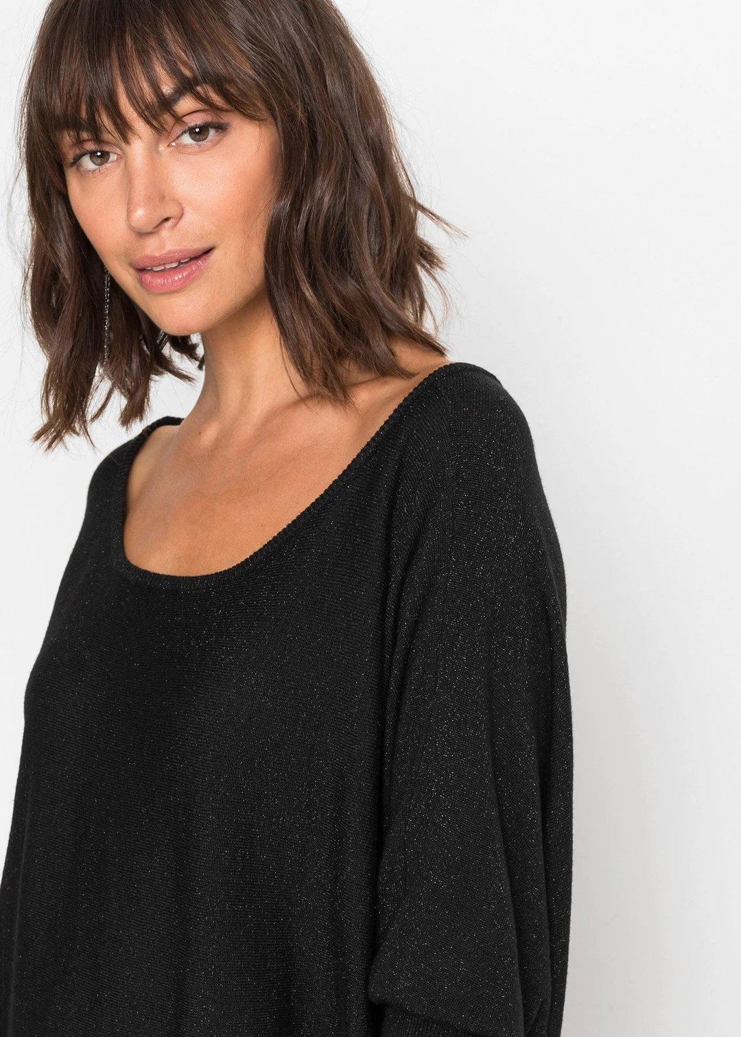 Robe fluide en maille de viscose mélangée