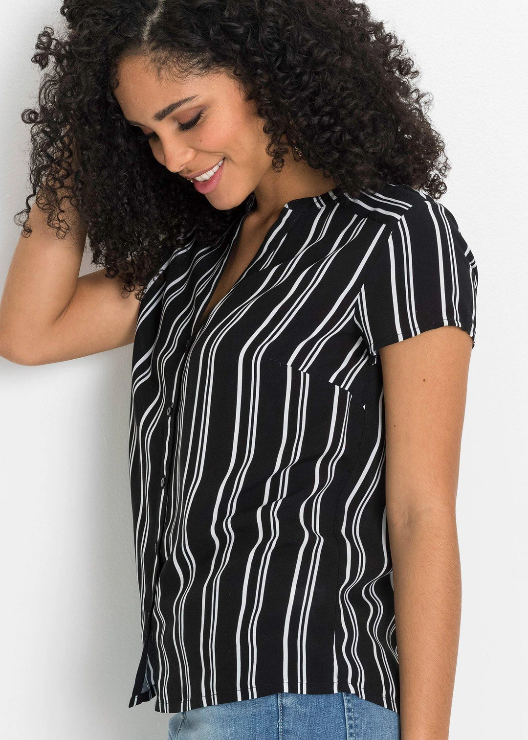 Chemisier manches courtes 100% viscose - 3