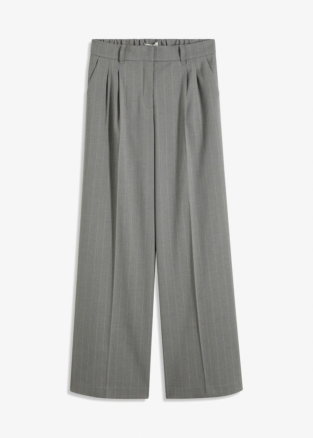Pantalon large à pinces et rayures tennis