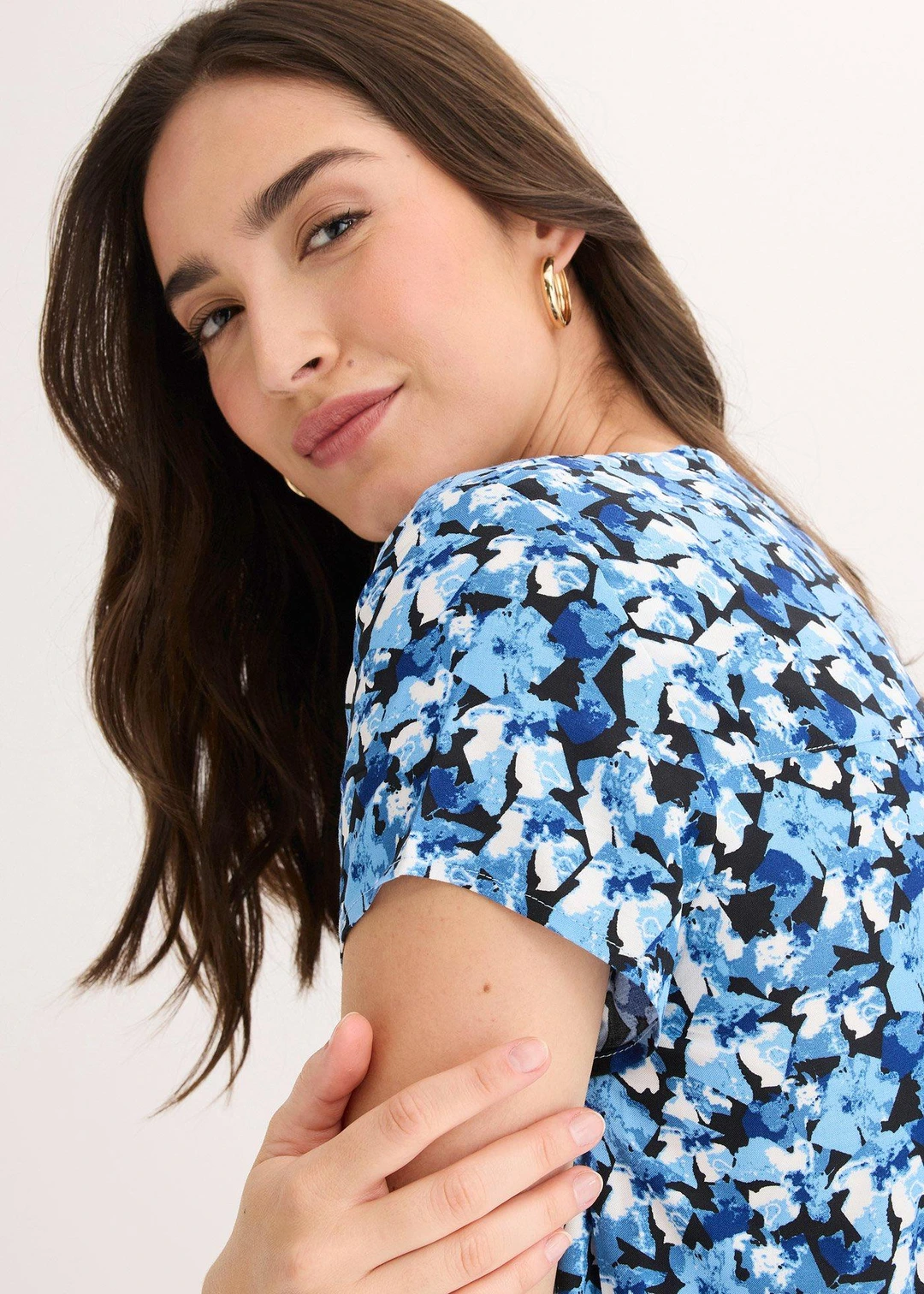 Chemisier manches courtes 100% viscose - 3
