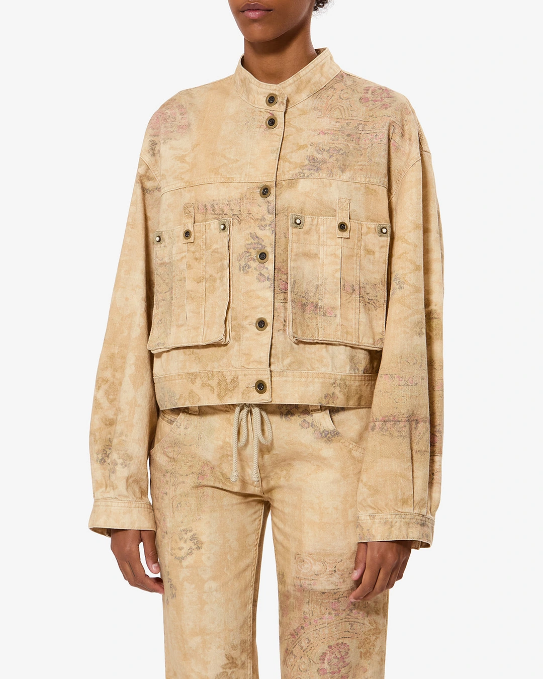 Veste Cyndel - Femme - Désert - Taille40 - Isabel Marant - Collection Été Femme - Nouvelle Collection Capsule La Riviera - 5
