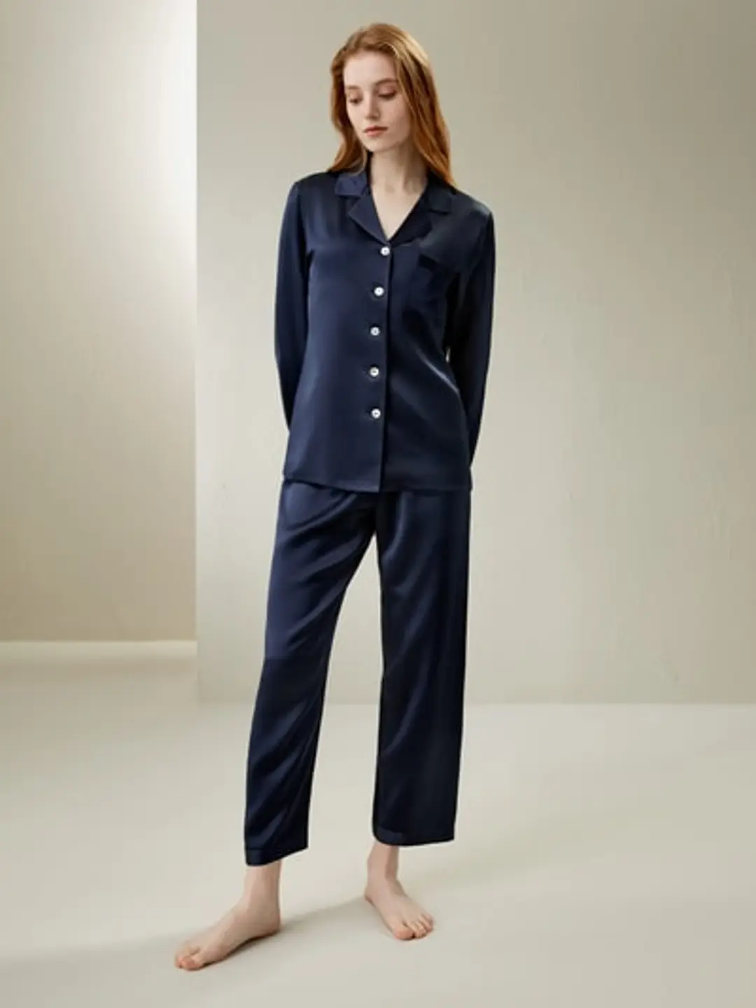 Ensemble Pyjama Soie Pleine Longueur