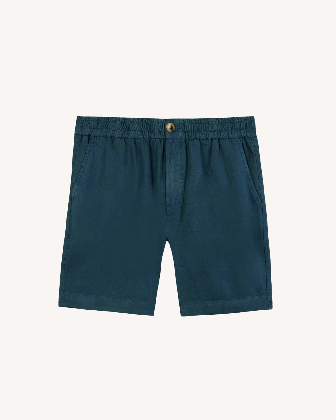 Short bleu marine lyocell - CHEVRE - 2