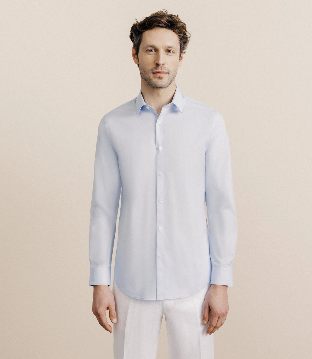 IZAC - Chemise col français ciel