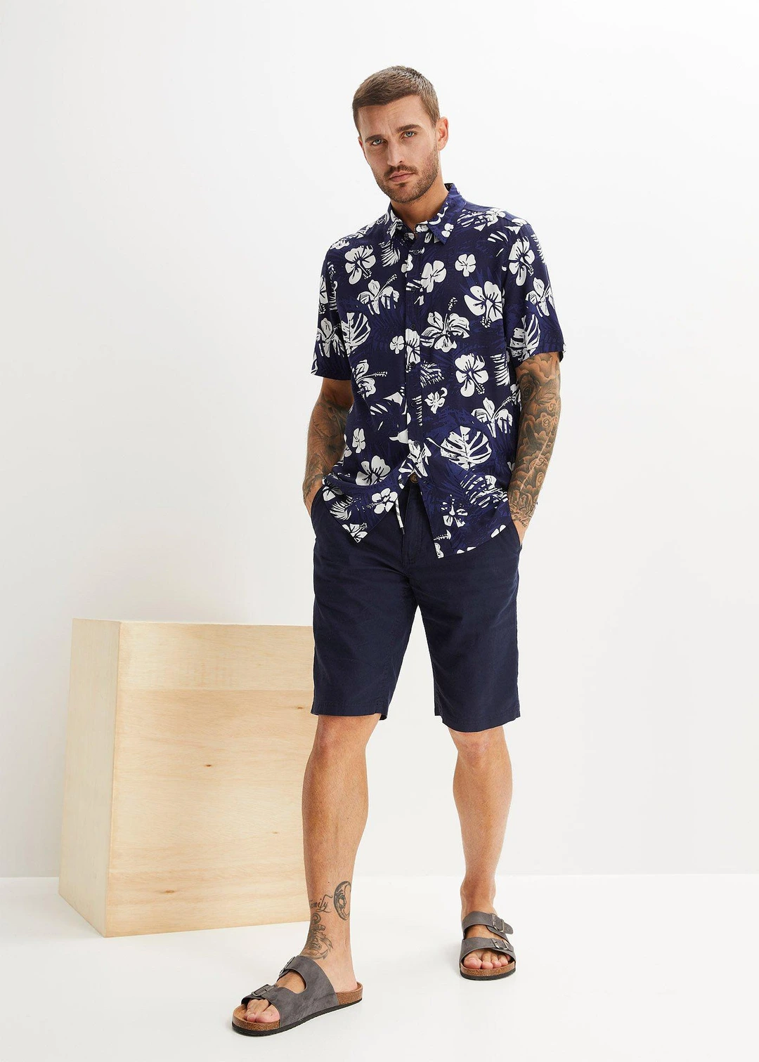 Chemise manches courtes en viscose - 2