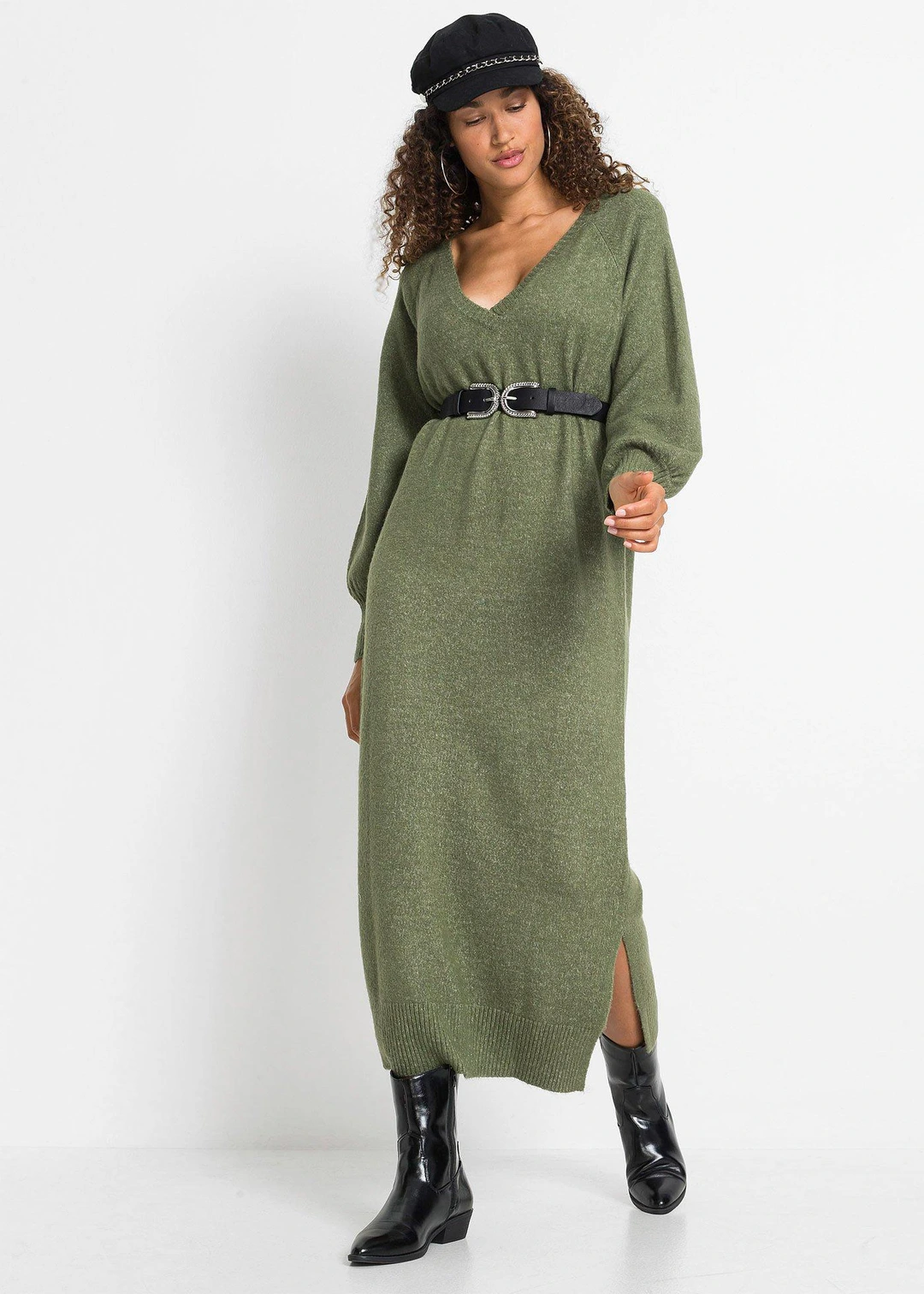 Robe midi oversize en maille - 2