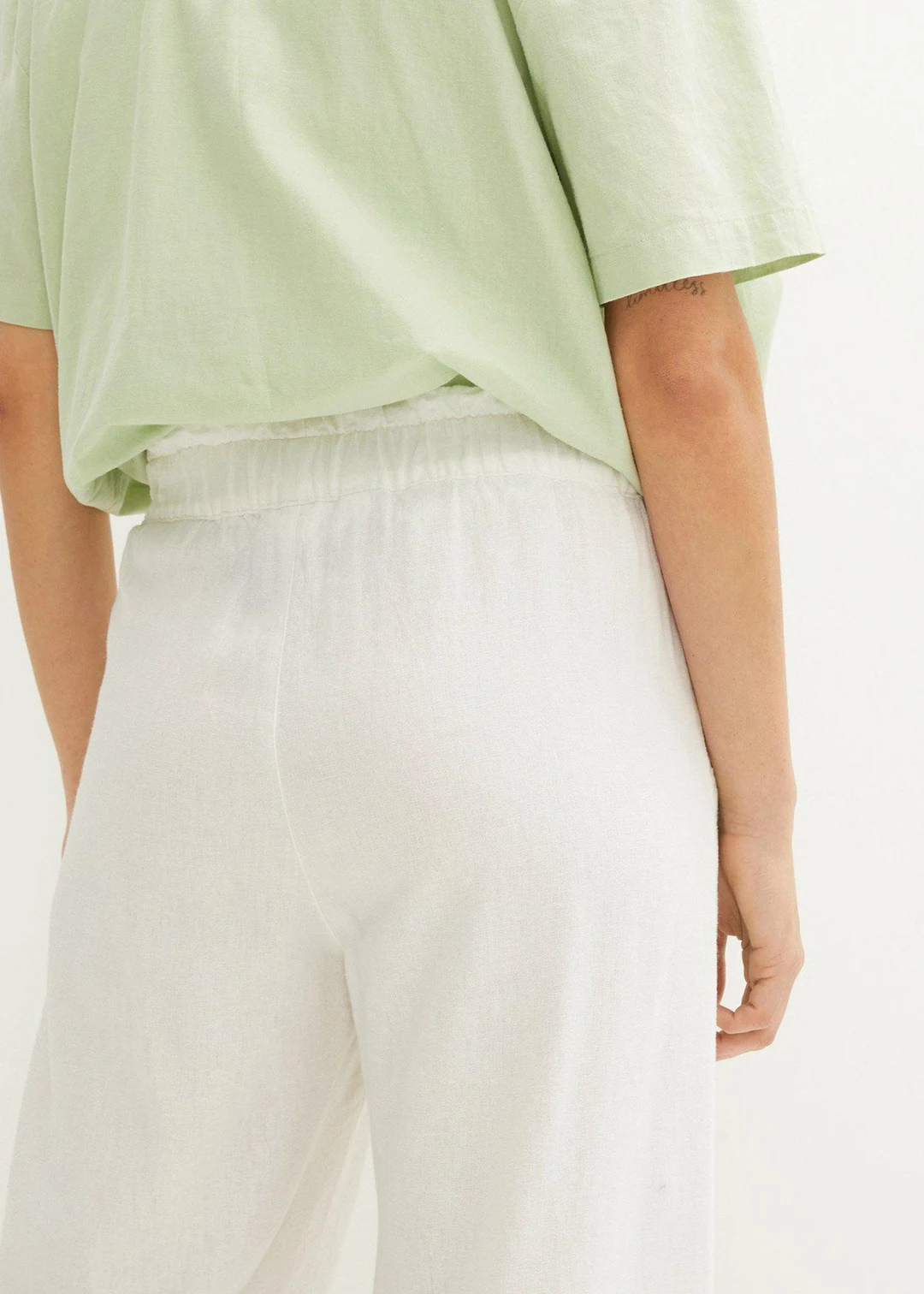 Pantalon large, longueur mollet - 3