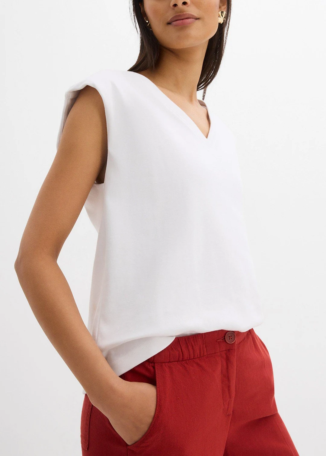 Pantalon large à taille élastiquée - 3