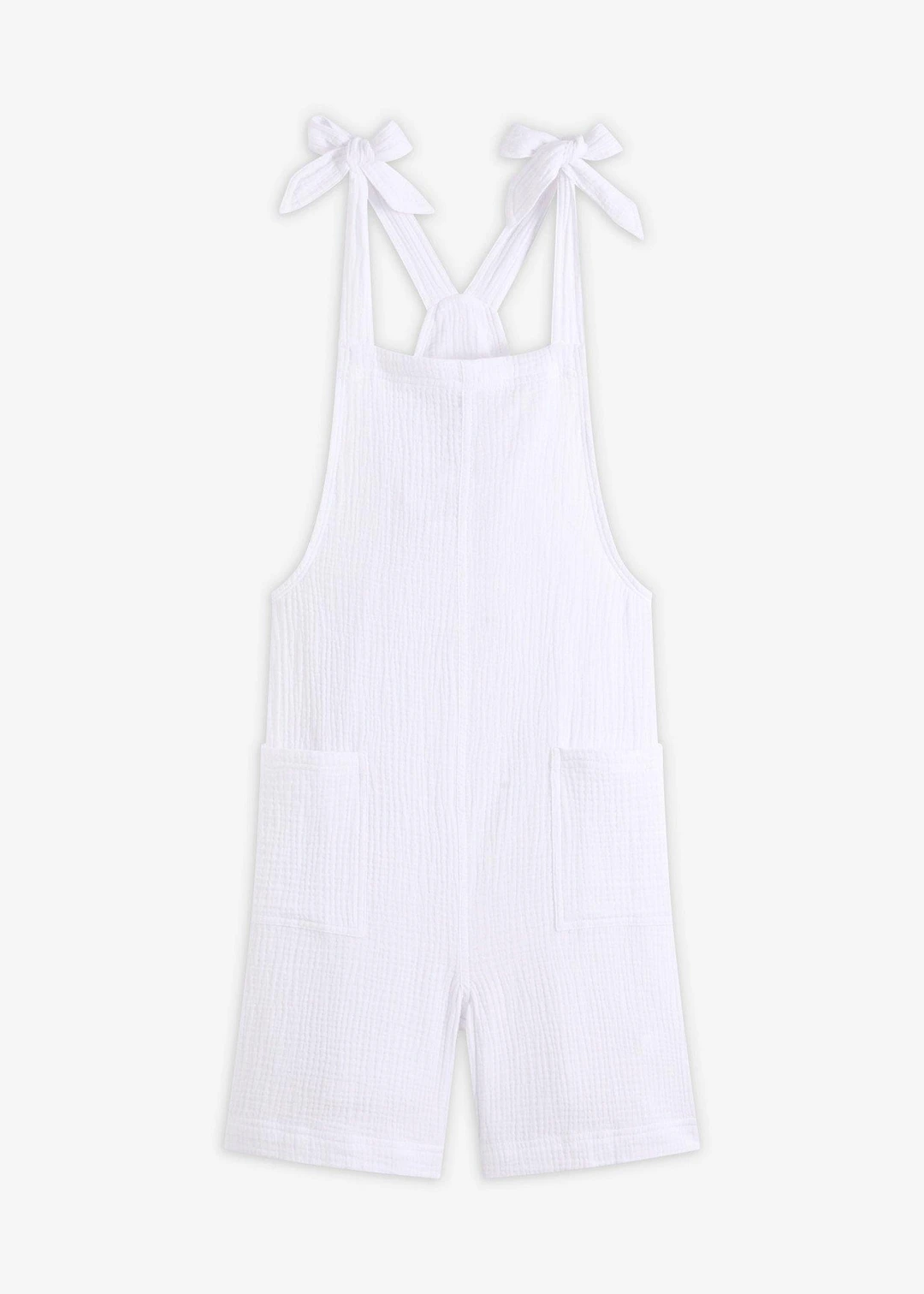 Combishort de plage en gaze de coton