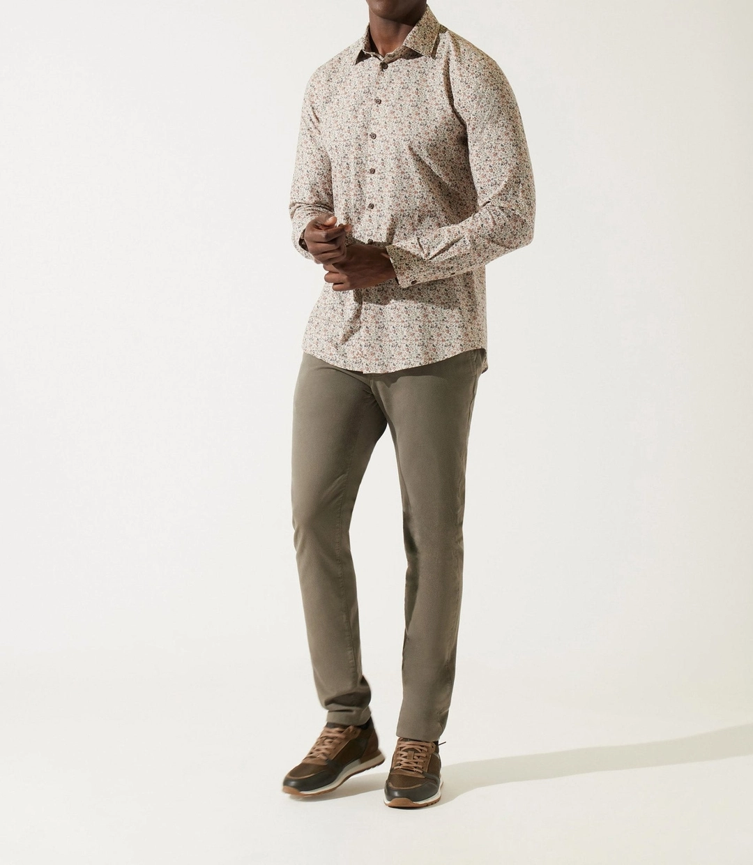 IZAC - Chemise à imprimé beige JACK