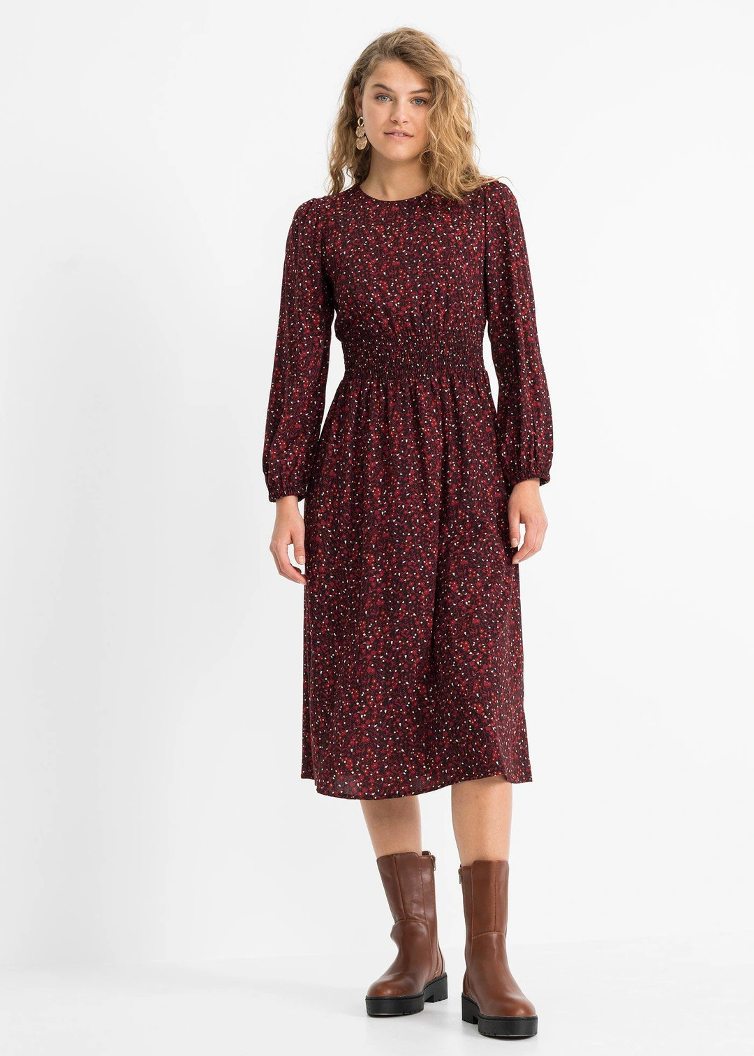 Robe midi à imprimé floral - 2