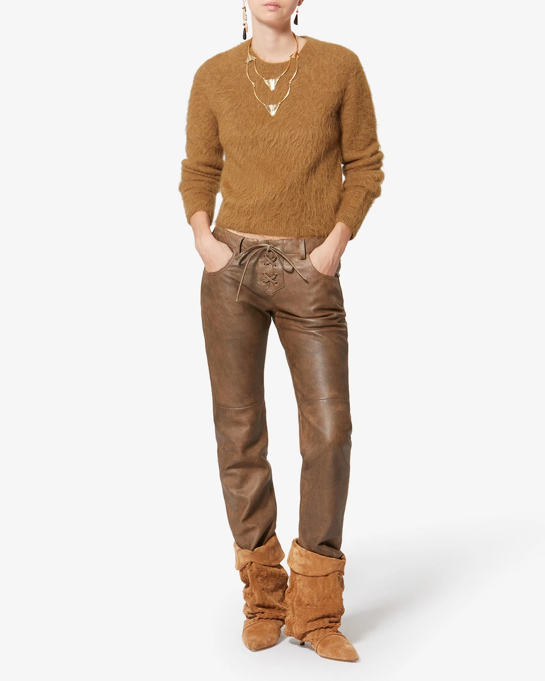 Pull Hermine - Femme - Camel - Taille 40 - 4
