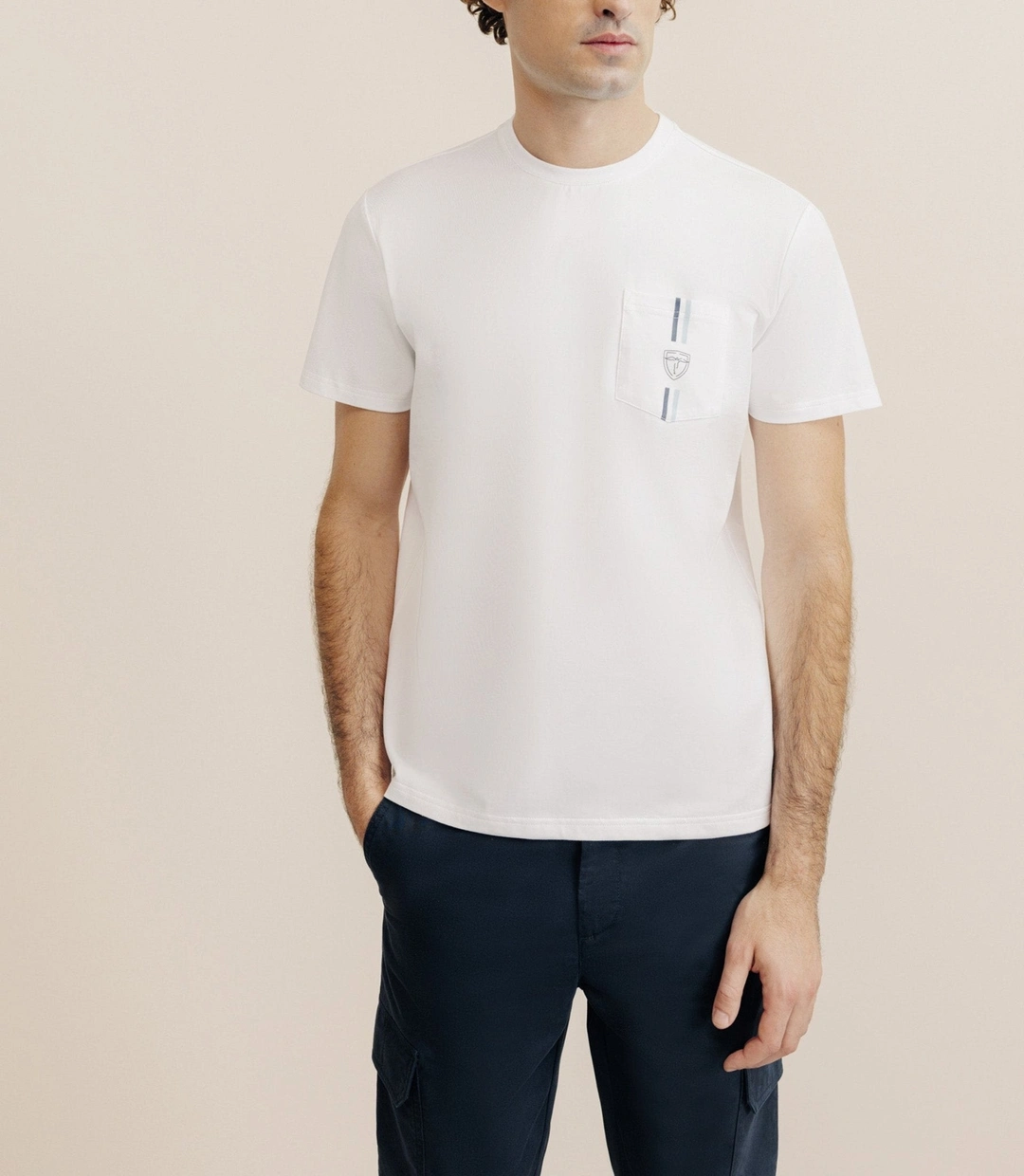 IZAC - T-shirt à poche blanc