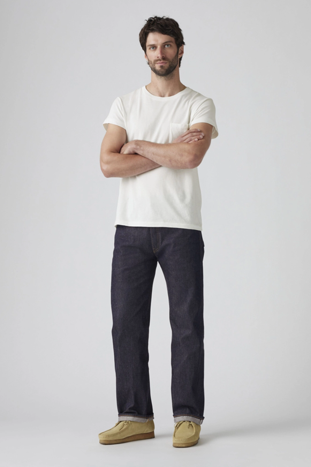 Levi's Vintage Clothing Jean 501 1955 - Homme - Bleu / Organic Rigid 1955 - 38X34