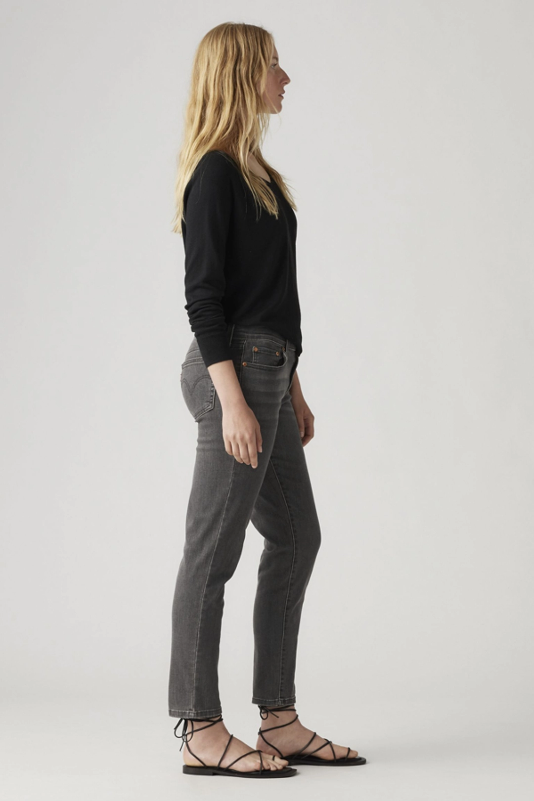 Levi's Jean Boyfriend Taille Mi Haute - Femme - Bleu / Lapis Topic - 34X30 - 2