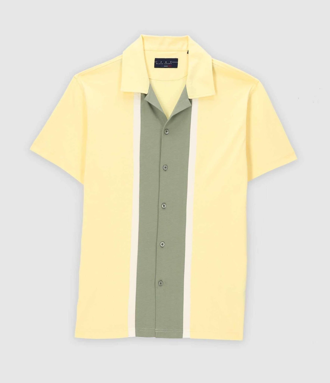 IZAC - Chemise manches courtes en jersey jaune KAMI2