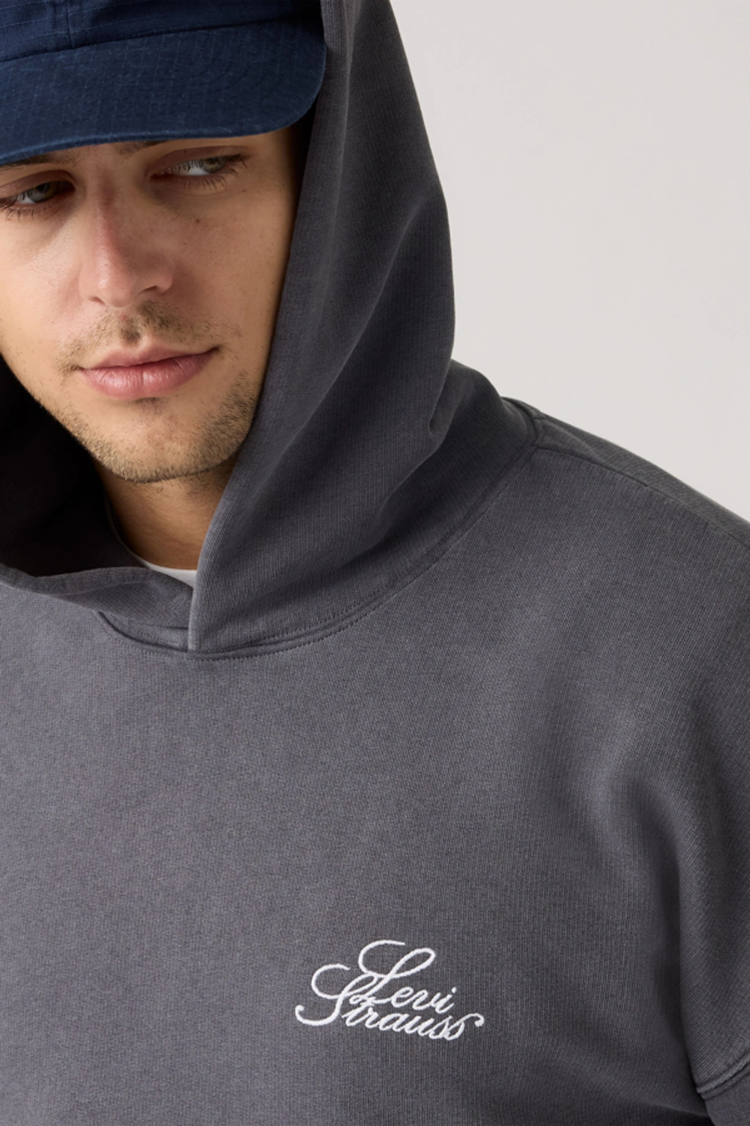 Levi's Sweat À Capuche Crop Two Horse - Homme - Blanc / Cropped Hoodie Bright White - 11-0601 Tcx - XL - 2