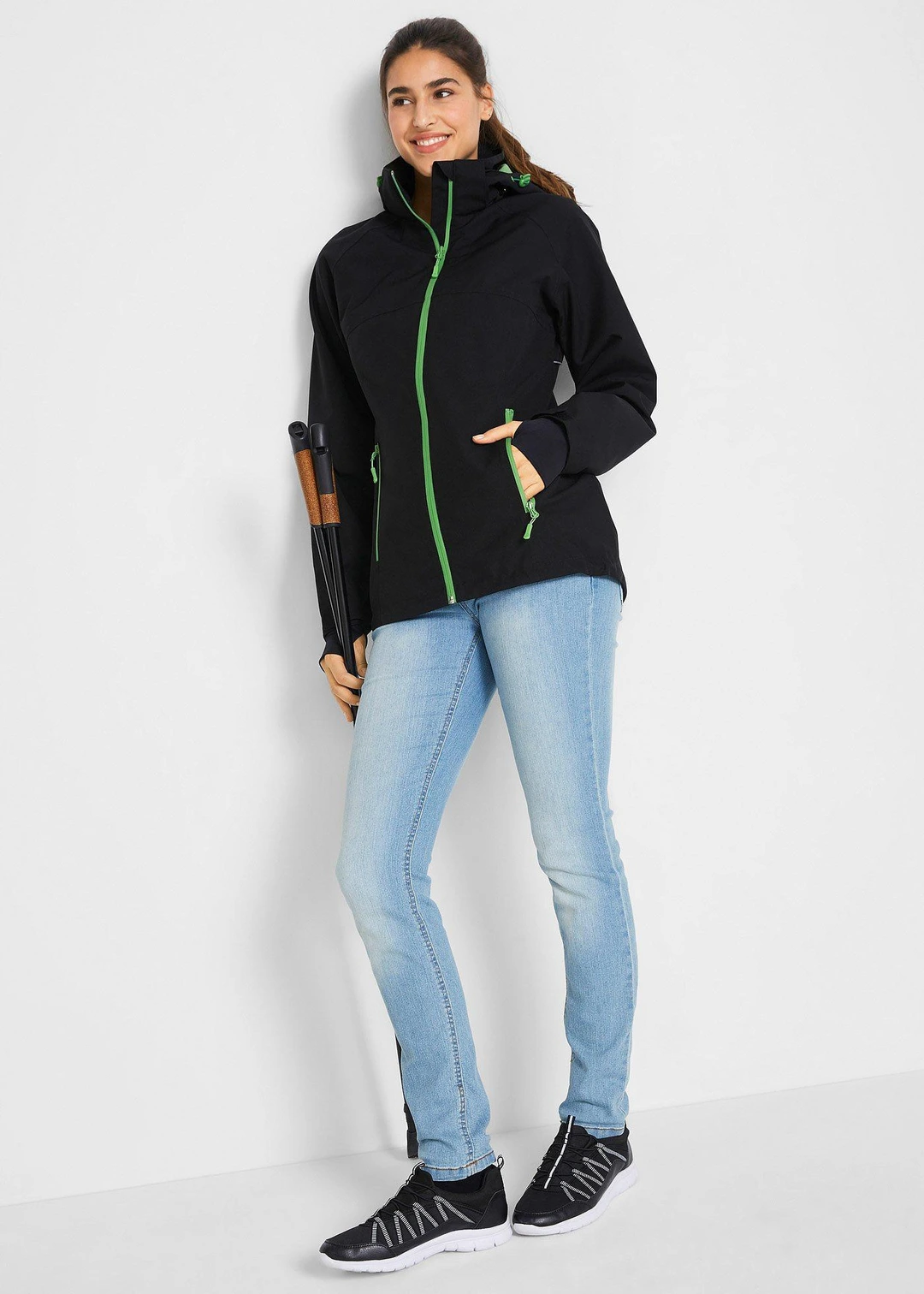 Veste imperméable à détails réfléchissants