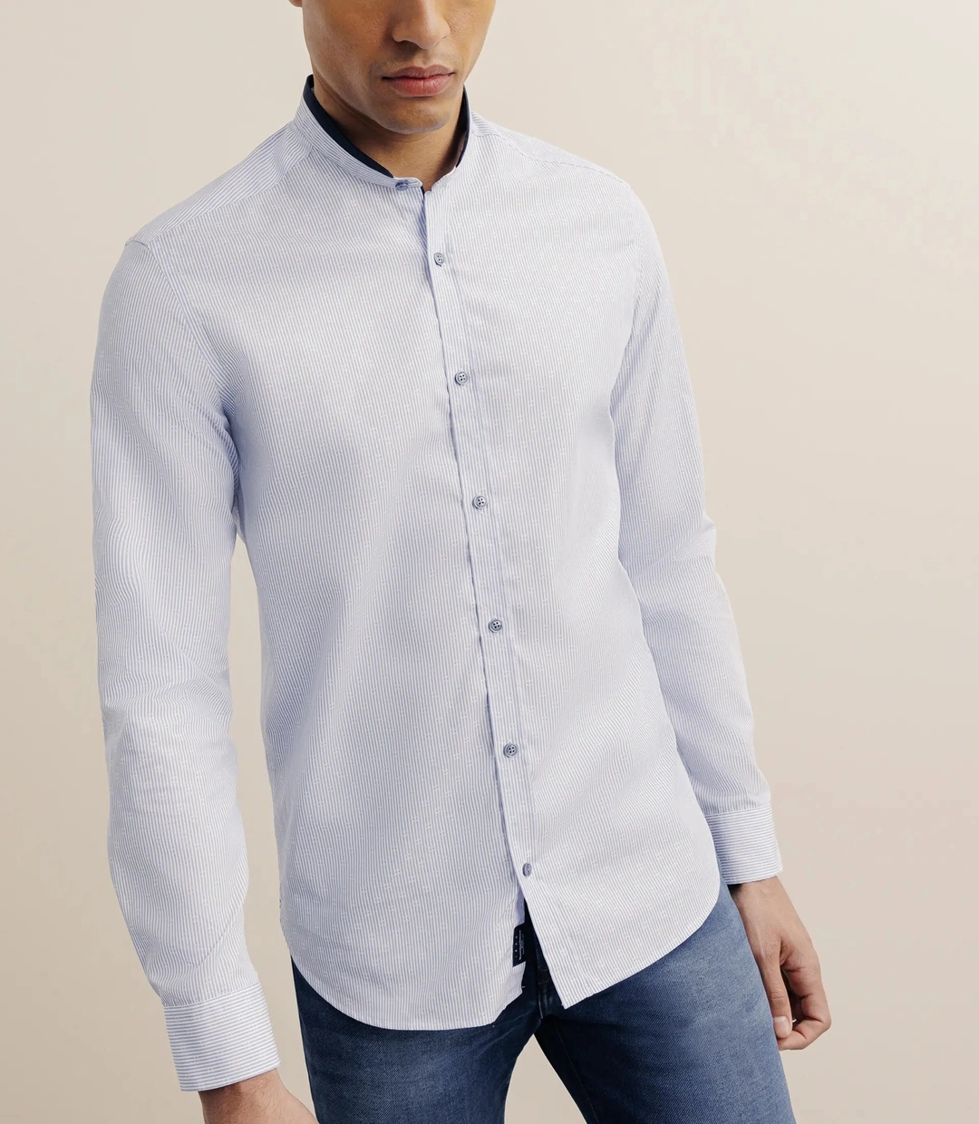 IZAC - Chemise 100% coton bleue