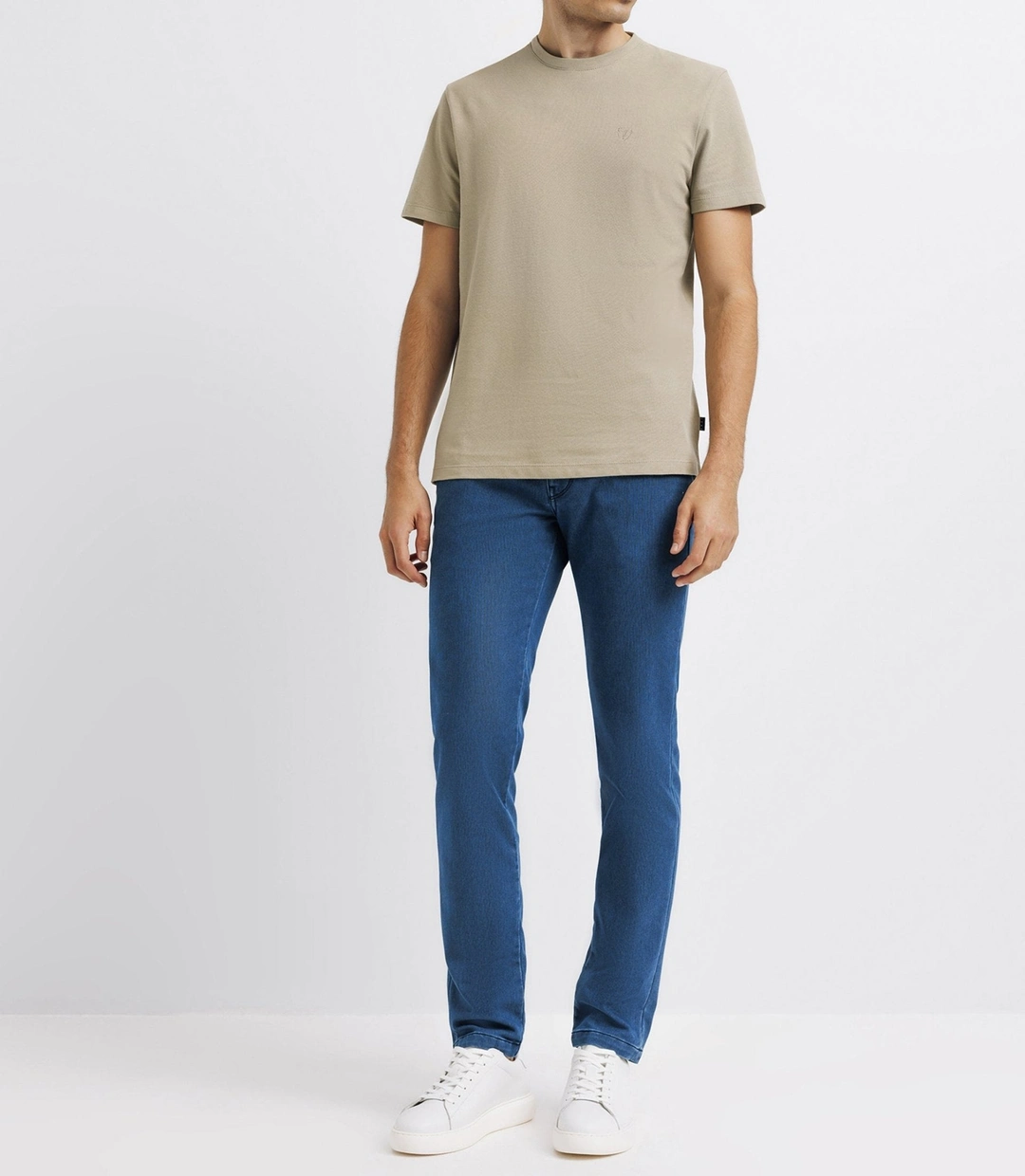 IZAC - T-shirt col rond kaki