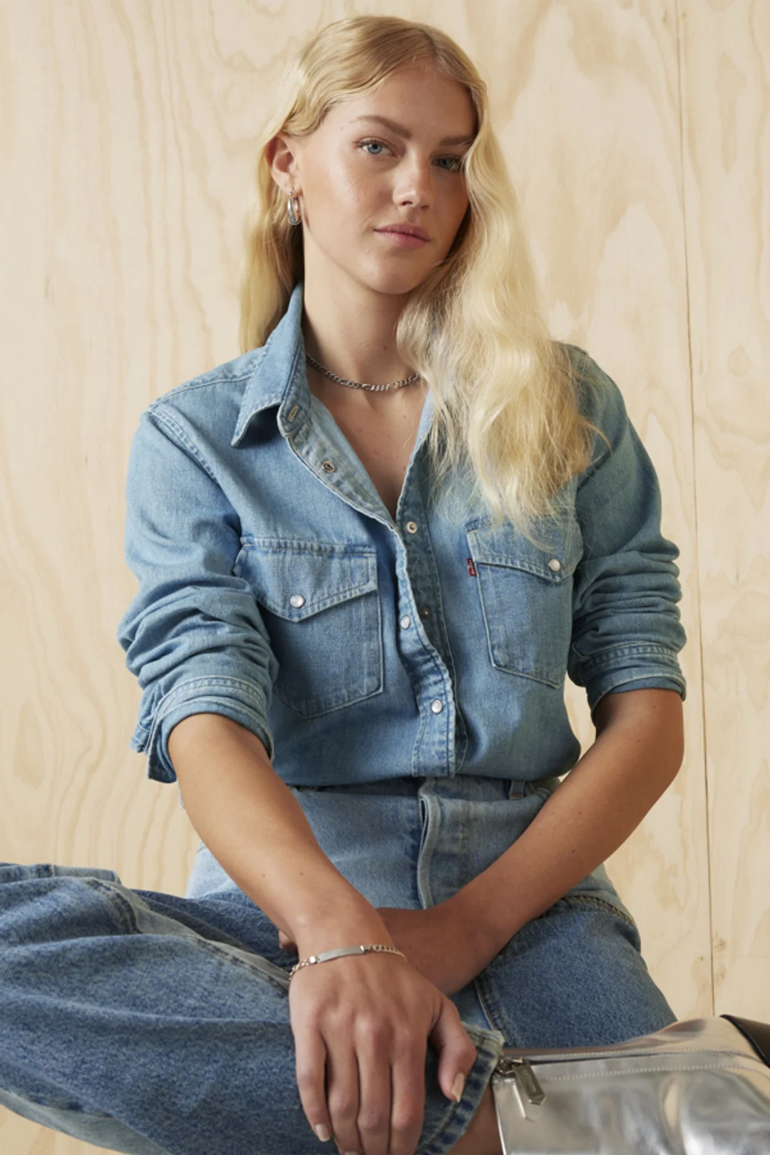 Levi's Chemise Western Iconic - Femme - Vert / Deep Depths Gd - XS