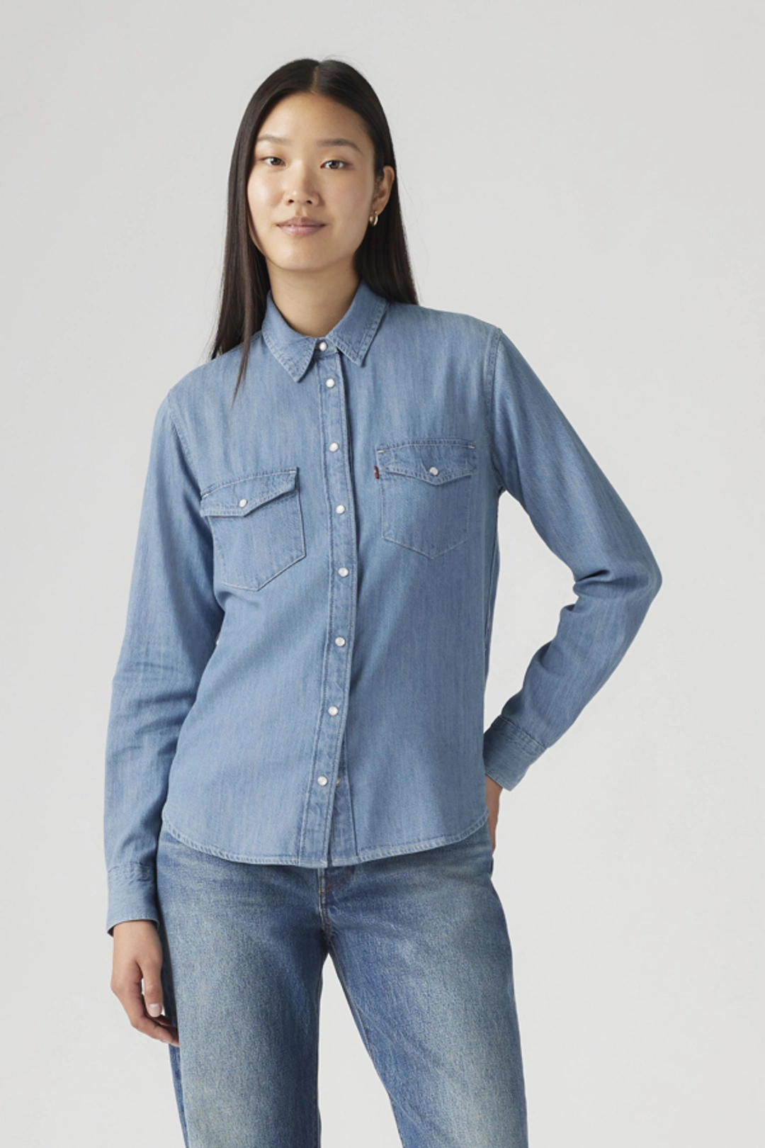 Levi's Chemise Western Iconic - Femme - Vert / Deep Depths Gd - XS - 2