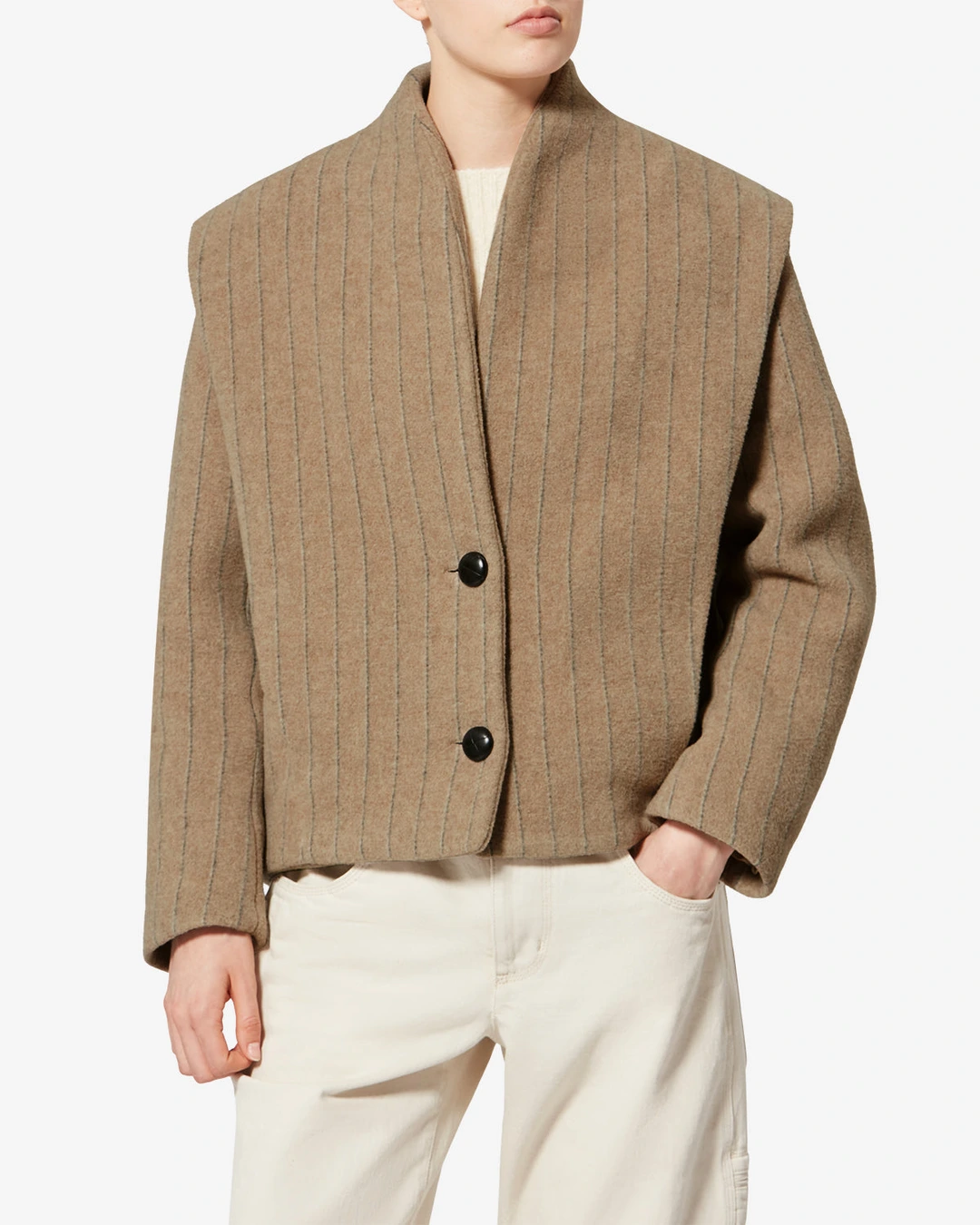 Manteau Dyogo - Femme - Écru - Taille 40 - 5