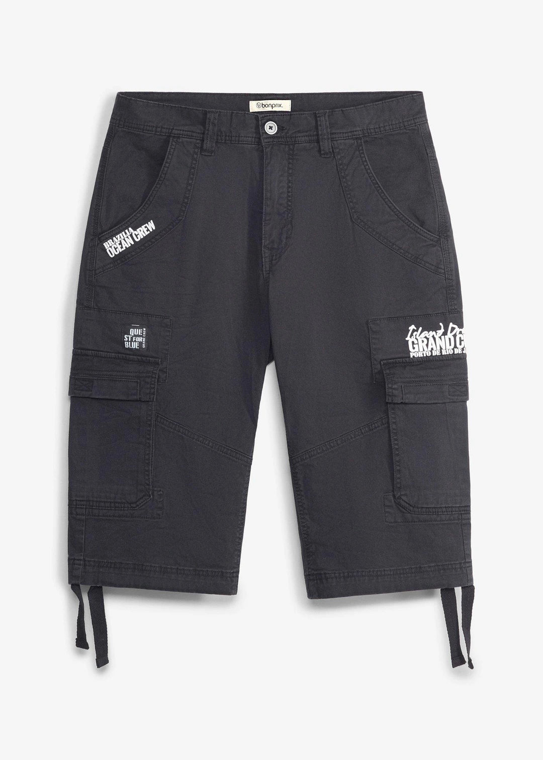 Bermuda long et regular avec poches cargo