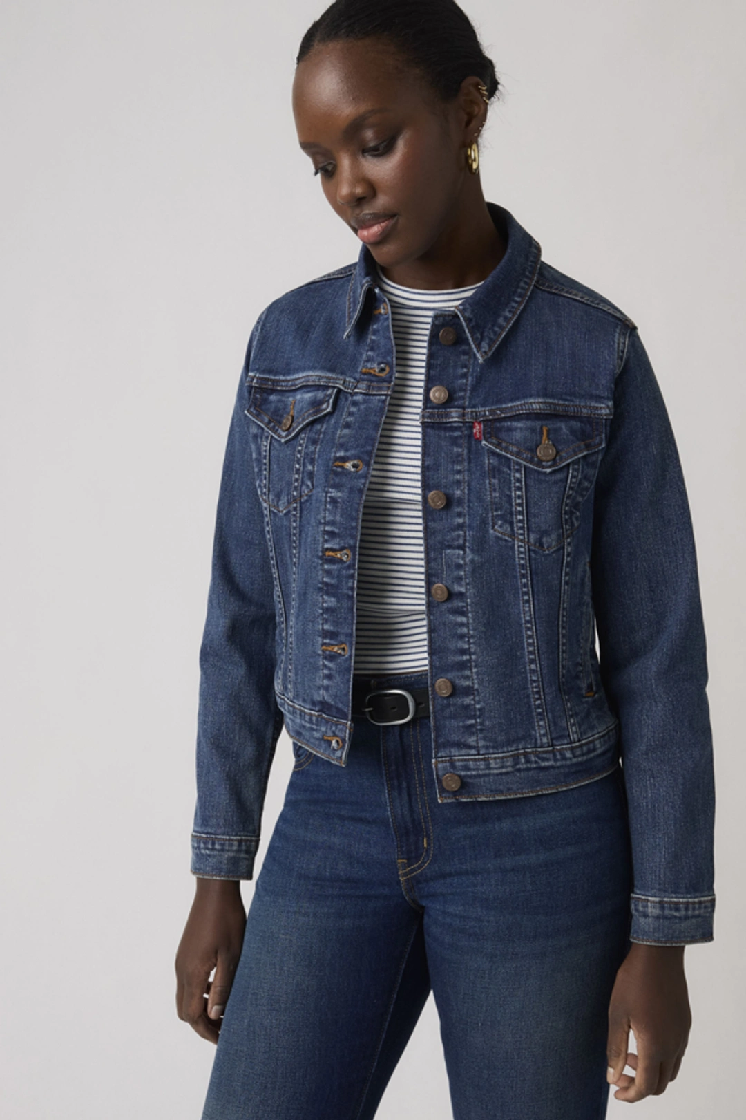Levi's Veste Trucker Original - Femme - Blanc / Blank Impact - L