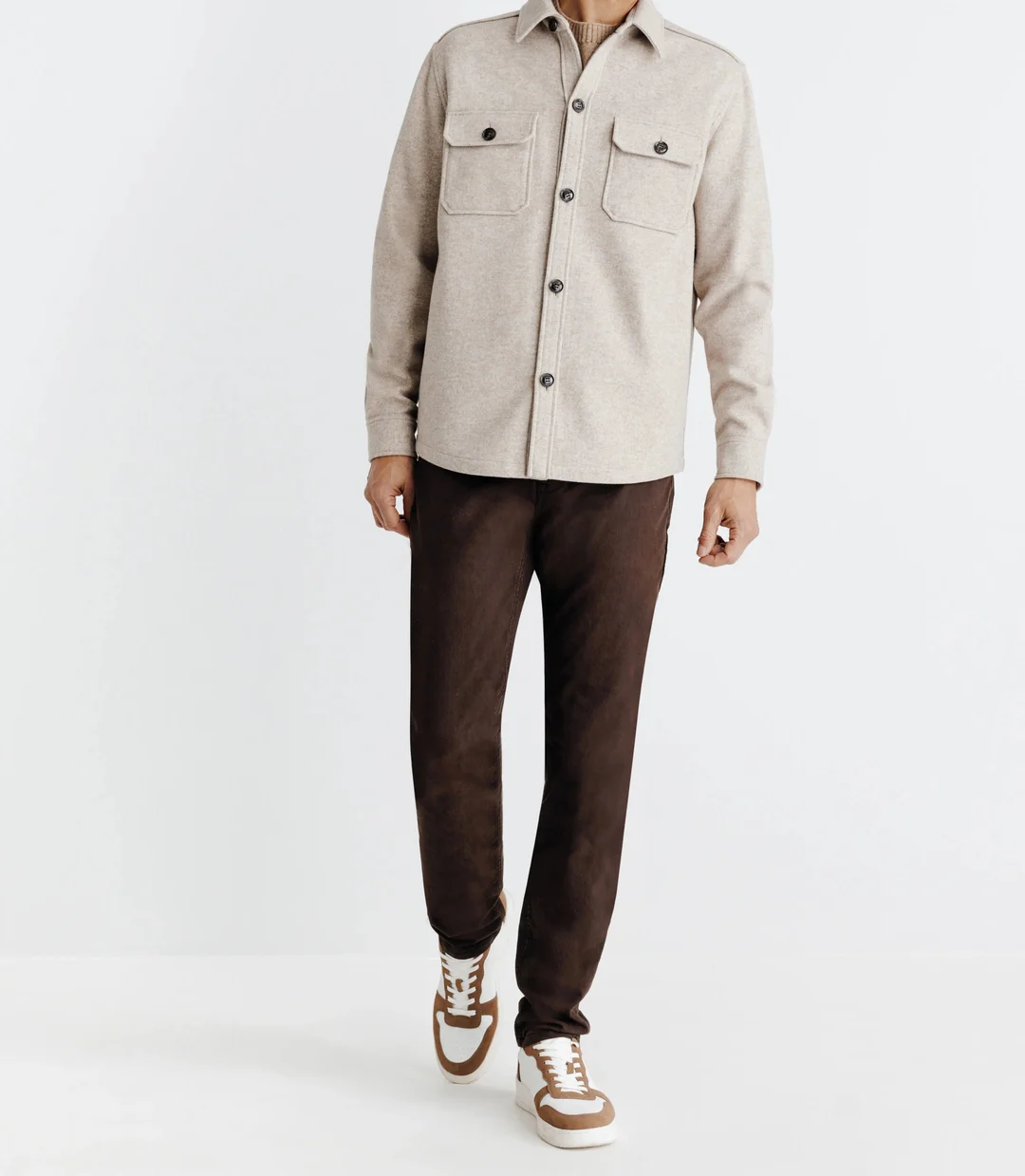 IZAC - Veste avec poches beige