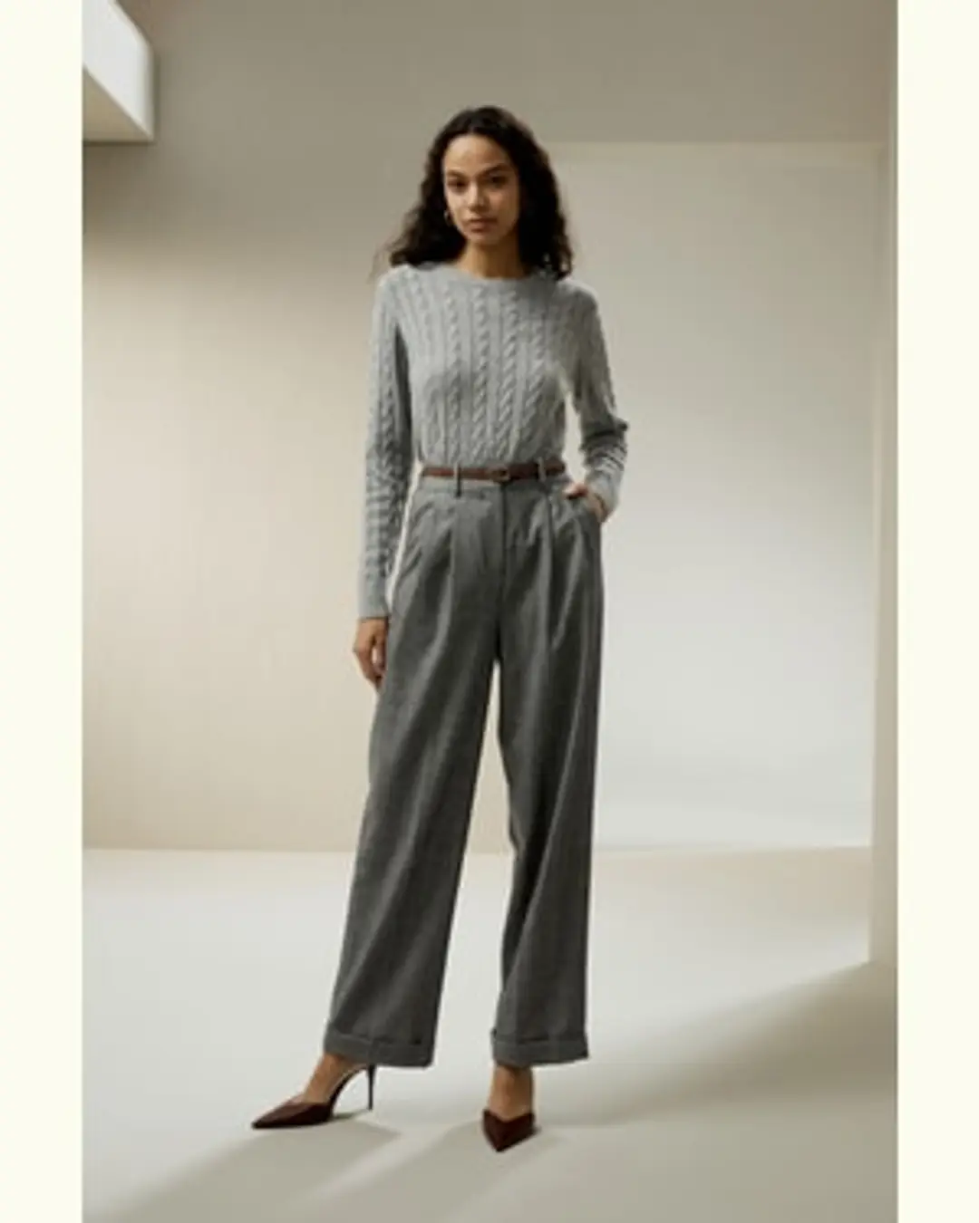 LILYSILK Pantalon De Costume Large Douce, Naturellement Respirante Et Reste Fraîche 100% Laine Australienne Large Glen Plaid Petite 40