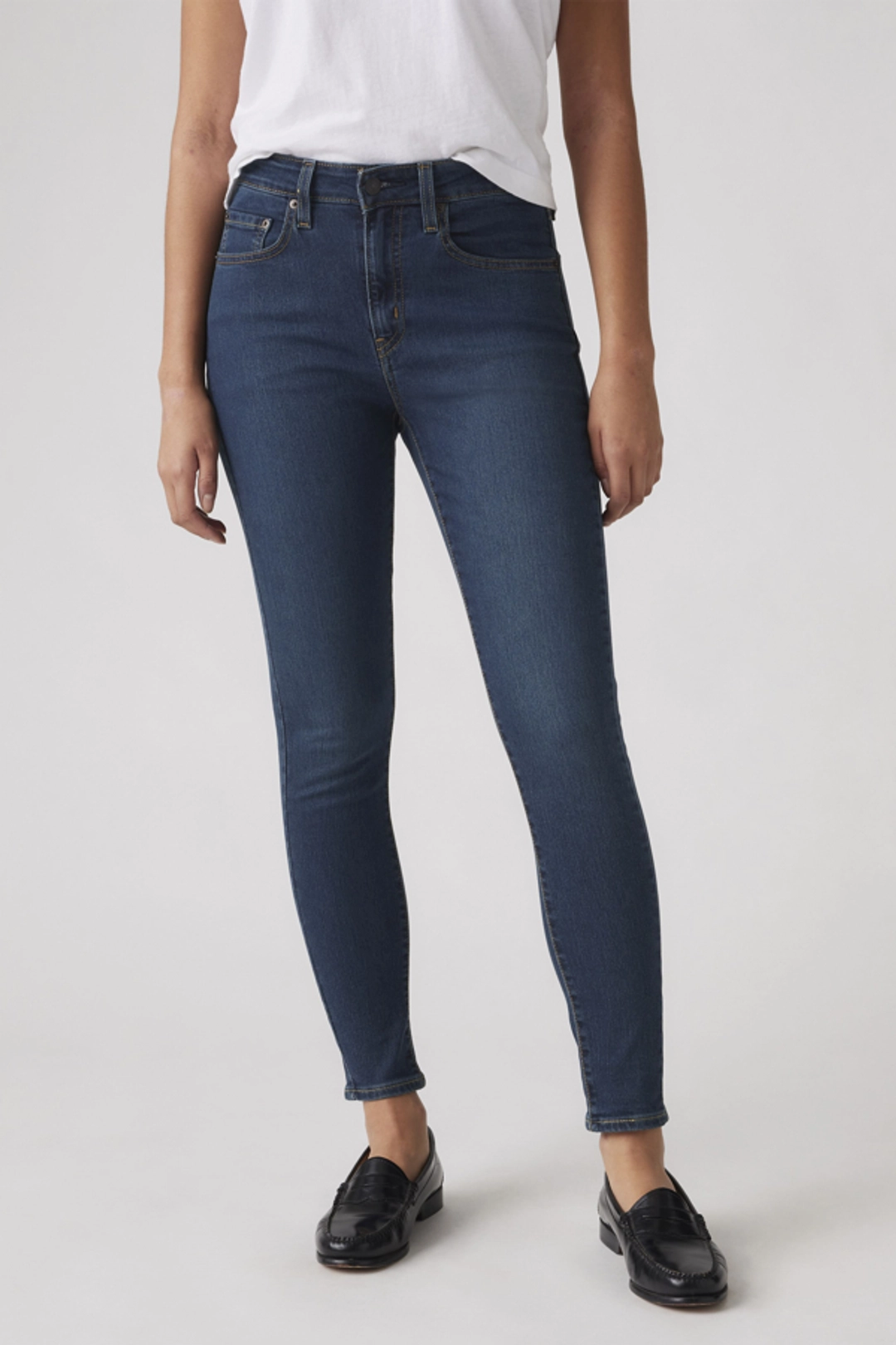 Levi's Jean Skinny 721 À Taille Haute - Femme - Noir / Black Worn In - 25X32 - 2