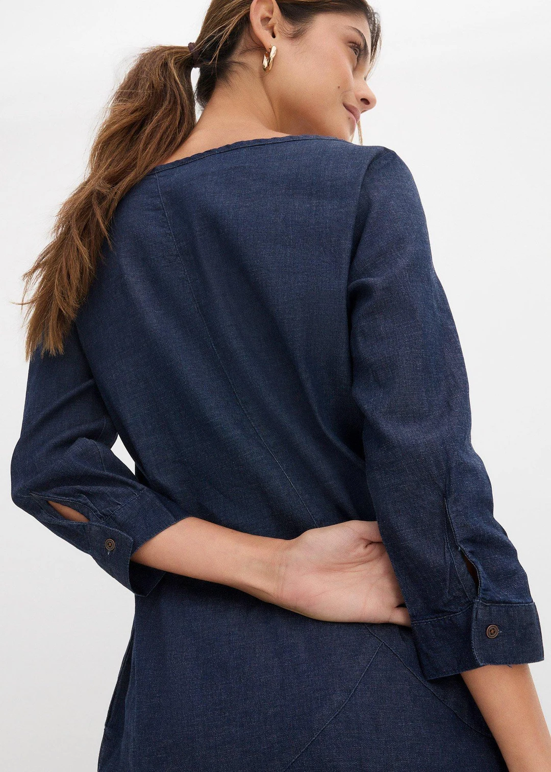 Robe en jean extensible